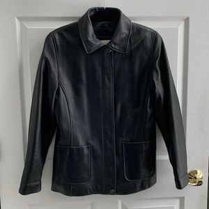 Liz Claiborne Black Leather Jacket